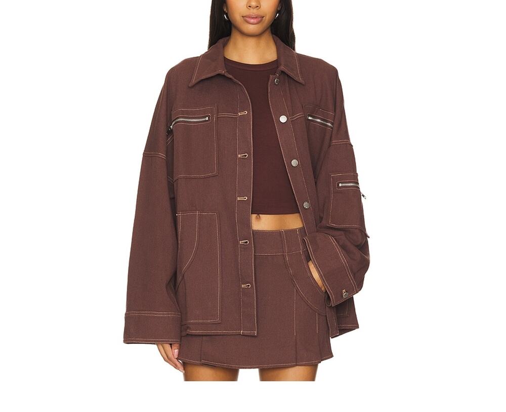 By.Dyln Oversized Burgundy Avant Size XL Jacket